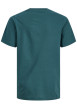 Thumbnail T-shirt en coton pétrole uni pourvu d'un imprimé pastèque et d'un col rond - Image 2