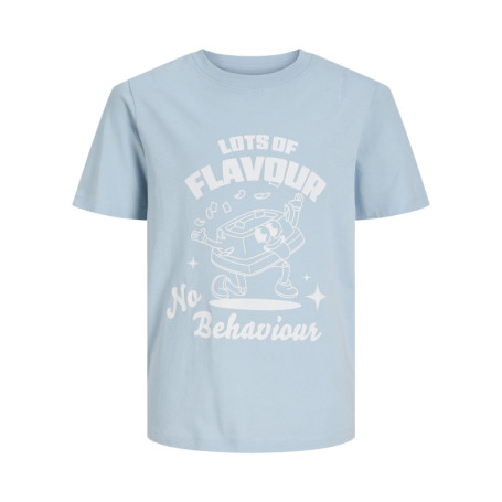 T-shirt en coton ciel uni pourvu d'un imprimé...