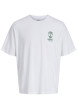 Thumbnail T-shirt en coton biologique blanc uni pourvu d'un imprimé antique