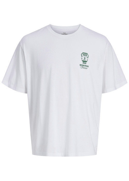 T-shirt en coton biologique blanc uni pourvu...