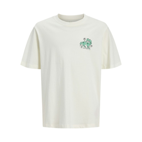 T-shirt en coton biologique blanc uni pourvu...