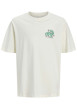 Thumbnail T-shirt en coton biologique blanc uni pourvu d'un imprimé musical