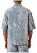 Thumbnail Chemise en coton mélangé bleue à carreaux avec une coupe droite - Image 2