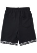 Thumbnail Short Jogging noir uni avec une coupe droite et un logo brodé - Image 2