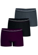 Thumbnail Lot de 3 boxers en coton multicolores unis pourvus d'une taille élastiquée