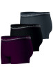 Thumbnail Lot de 3 boxers en coton multicolores unis pourvus d'une taille élastiquée - Image 3