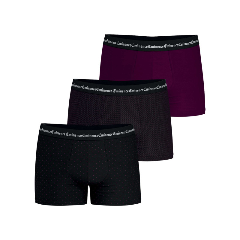 Eminence - Lot De 3 Boxers En Coton Multicolores à Motifs Avec Le Nom De La Marque - Multicolore Eminence - Lot De 3 Boxers En Coton Multicolores à Motifs Avec Le Nom De La Marque - Multicolore