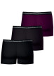 Thumbnail Lot de 3 boxers en coton multicolores à motifs avec le nom de la marque - Image 2