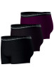 Thumbnail Lot de 3 boxers en coton multicolores à motifs avec le nom de la marque - Image 3