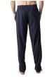 Thumbnail Pyjama long en coton marine à motifs pourvu d'une coupe droite - Image 4