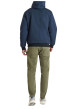 Thumbnail Blouson marine uni avec une coupe droite et un col à capuche - Image 3