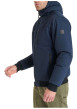 Thumbnail Blouson marine uni avec une coupe droite et un col à capuche - Image 4