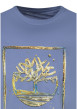 Thumbnail T-shirt en coton ciel imprimé avec une coupe droite et un col rond - Image 3