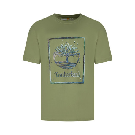 T-shirt en coton tilleul imprimé avec une coupe...