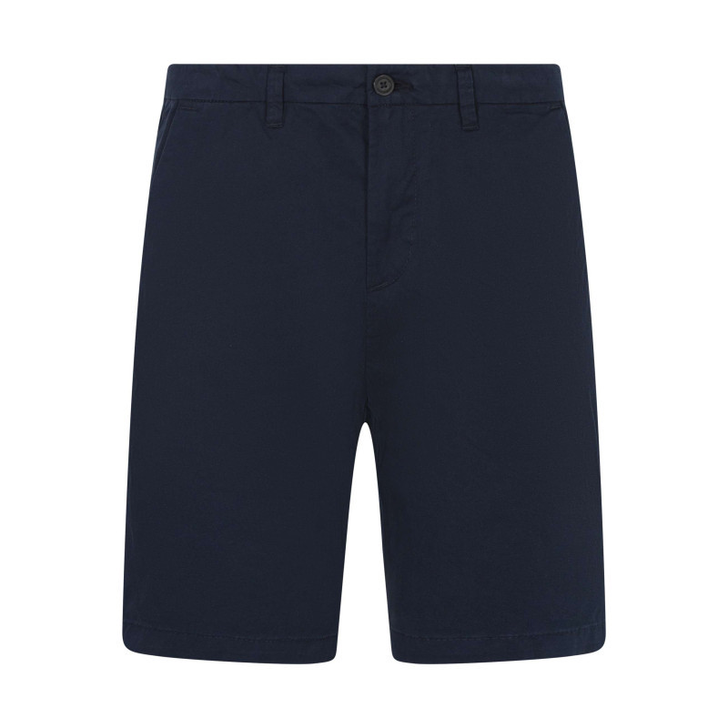 Timberland - Short Chino En Coton Marine Uni Avec Une Coupe Droite Et De Multiples Poches - Bleu Foncé
