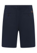 Thumbnail Short chino en coton marine uni avec une coupe droite et de multiples poches - Image 2