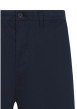 Thumbnail Short chino en coton marine uni avec une coupe droite et de multiples poches - Image 3