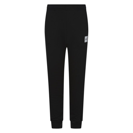 Pantalon jogging en coton noir uni avec une...