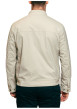 Thumbnail Blouson beige uni pourvu d'une coupe droite et d'un col montant - Image 2