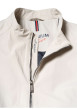Thumbnail Blouson beige uni pourvu d'une coupe droite et d'un col montant - Image 4