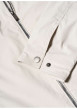 Thumbnail Blouson beige uni pourvu d'une coupe droite et d'un col montant - Image 6