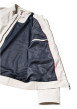 Thumbnail Blouson beige uni pourvu d'une coupe droite et d'un col montant - Image 8