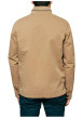 Thumbnail Parka en coton taupe unie avec une coupe droite et un col montant - Image 3