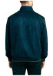 Thumbnail Blouson marine uni pourvu d'une coupe droite et d'un col montant - Image 3
