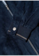 Thumbnail Blouson marine uni pourvu d'une coupe droite et d'un col montant - Image 6
