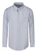 Thumbnail Chemise bleu clair unie avec une coupe droite et à manches longues