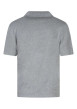 Thumbnail Polo en coton biologique gris uni avec une coupe droite et un col à revers - Image 2
