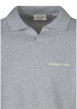 Thumbnail Polo en coton biologique gris uni avec une coupe droite et un col à revers - Image 3