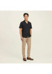 Thumbnail Chemise noire en crochet pourvue d'un col cubain et de manches courtes - Image 4