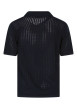 Thumbnail Polo en coton biologique marine uni avec une coupe droite et un col revers - Image 2