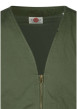 Thumbnail Blouson en coton kaki uni sans manches avec une coupe droite - Image 3