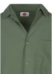 Thumbnail Chemise en coton kaki unie avec une coupe droite et d'un col chemise - Image 3