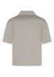 Thumbnail Chemise en coton écrue unie avec une coupe droite et d'un col chemise - Image 2