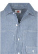 Thumbnail Chemise bleue unie pourvue d'une coupe droite et d'un col chemise - Image 3