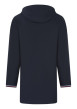 Thumbnail Parka marine unie avec une coupe droite un col à capuche et un zip - Image 2