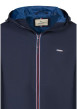 Thumbnail Parka marine unie avec une coupe droite un col à capuche et un zip - Image 3