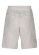 Thumbnail Short jogging en coton mélangé écru uni avec une coupe droite - Image 2