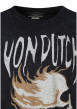 Thumbnail T-shirt en coton anthracite avec un imprimé à l'avant et une coupe droite - Image 3