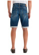 Thumbnail Short en coton mélangé bleu uni avec une coupe droite muni d'un zip - Image 3