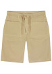 Thumbnail Short chino en coton beige uni avec une coupe droite muni d'un bouton