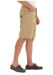 Thumbnail Short chino en coton beige uni avec une coupe droite muni d'un bouton - Image 5