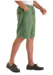 Thumbnail Short chino en coton vert uni avec une coupe droite et une taille élastiquée - Image 5