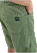 Thumbnail Short chino en coton vert uni avec une coupe droite et une taille élastiquée - Image 7