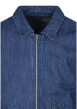 Thumbnail Blouson en jean en coton indigo uni avec une coupe droite et un col chemise - Image 3