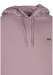 Thumbnail Sweat à capuche en coton mélangé mauve uni avec une coupe droite - Image 3