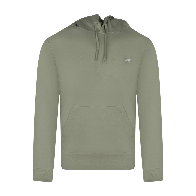 Vans - Sweat à Capuche En Coton Mélangé Kaki Uni Avec Une Coupe Droite - Vert